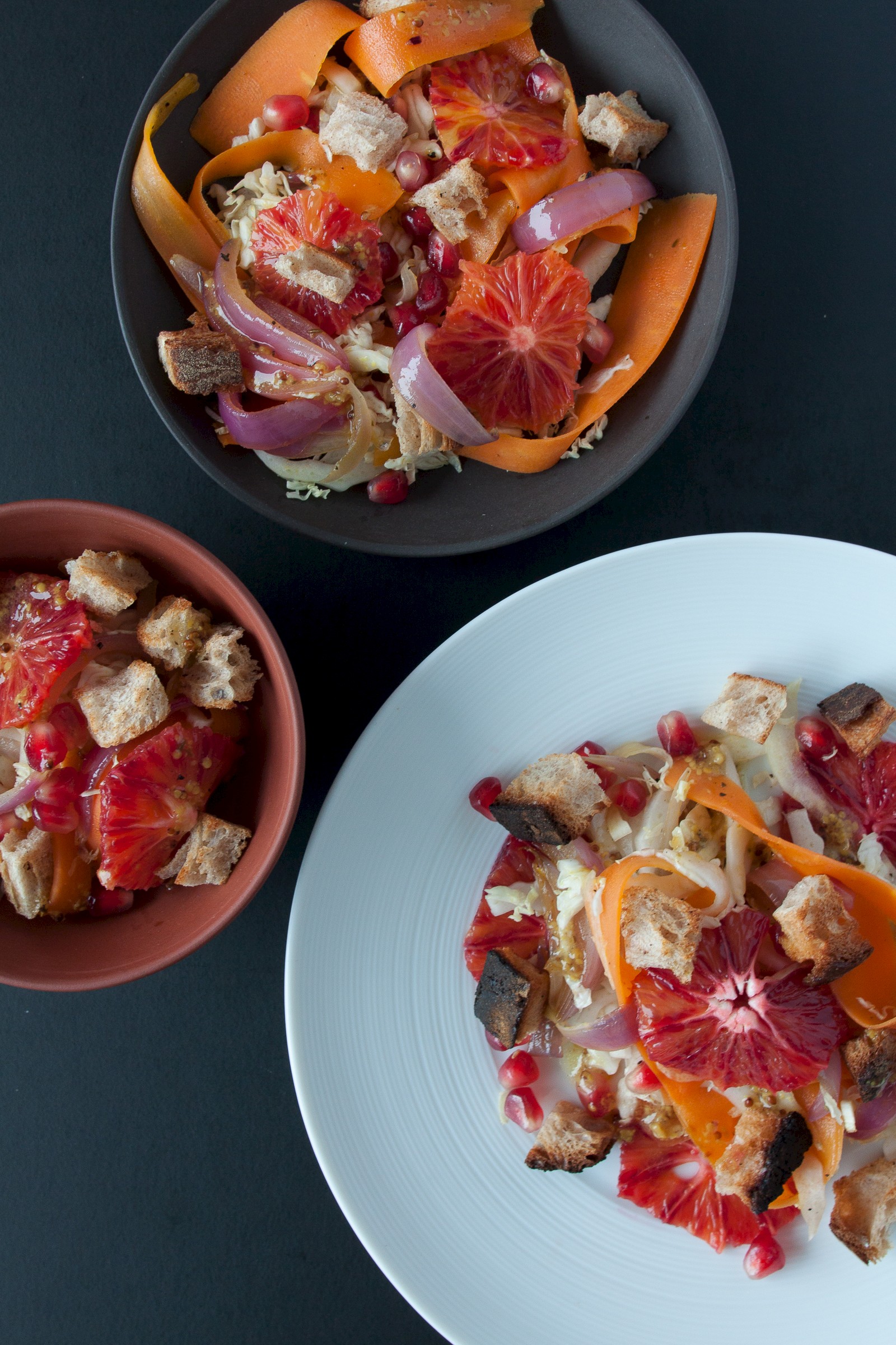 Winter-Panzanella mit Sauerteigbrot