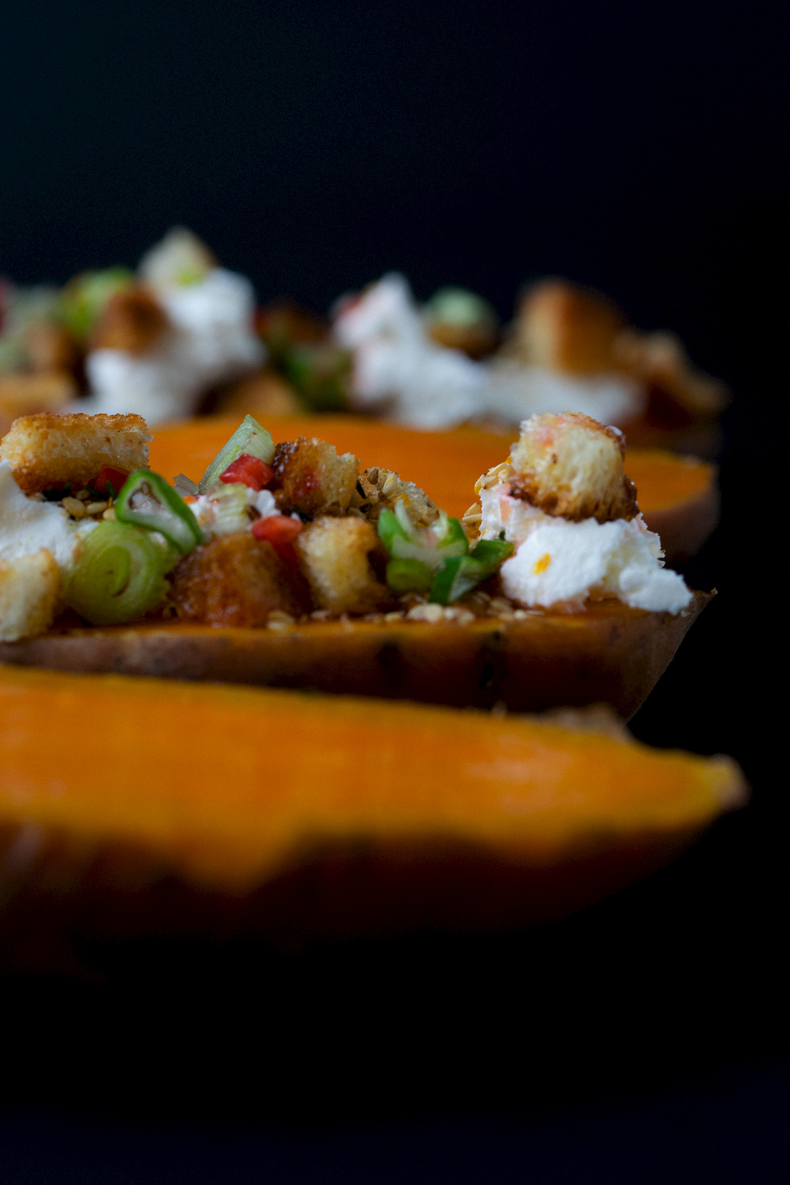 Sweet potato with orange zaatar