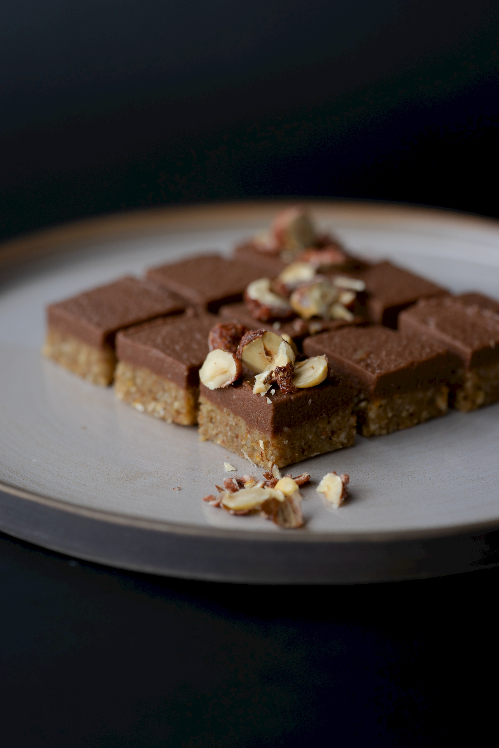 Vegan hazelnut brownie