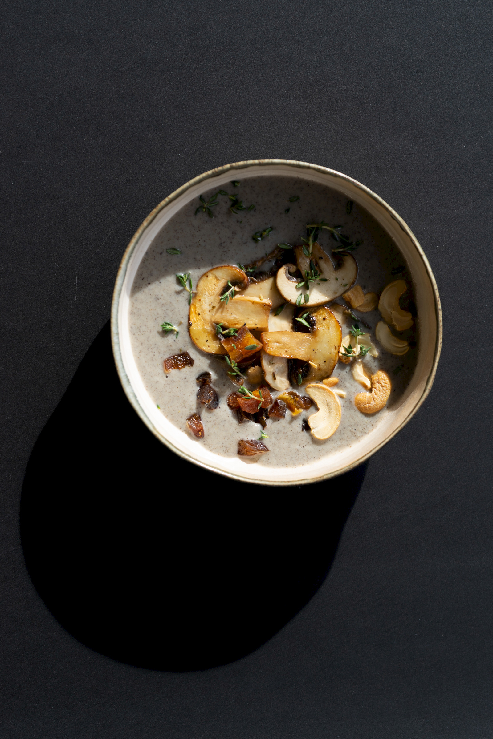 Mushroom and silken tofu soup