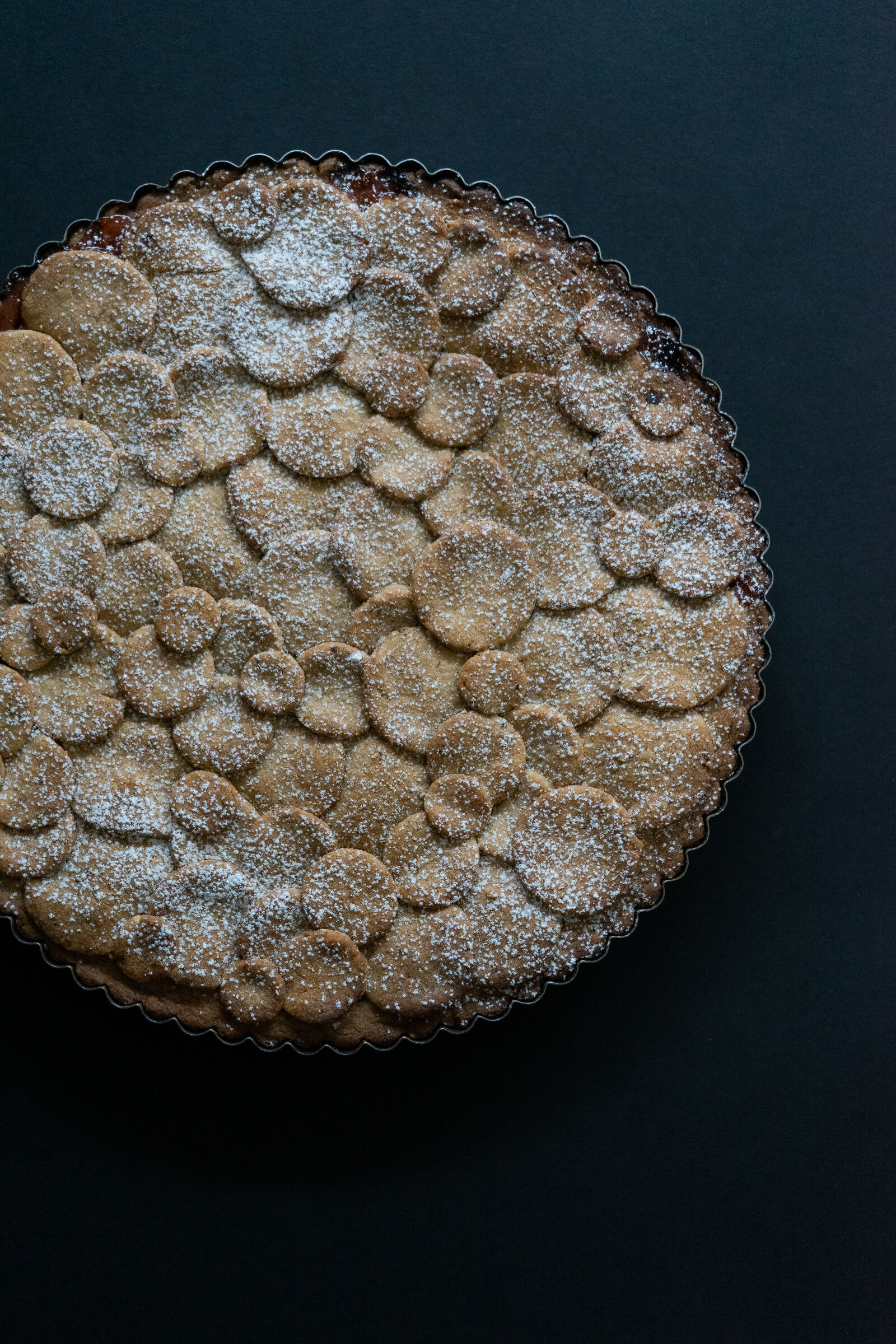 Linzertorte mit Rhabarber