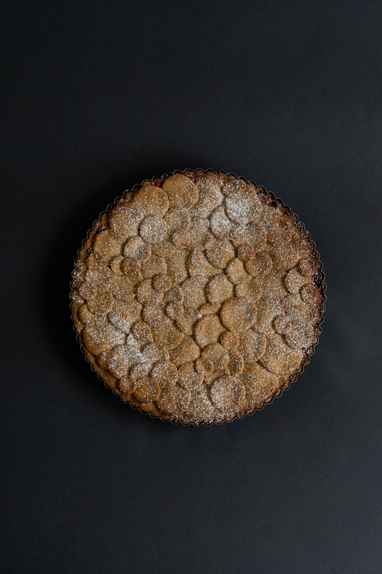 Linzertorte mit Rhabarber