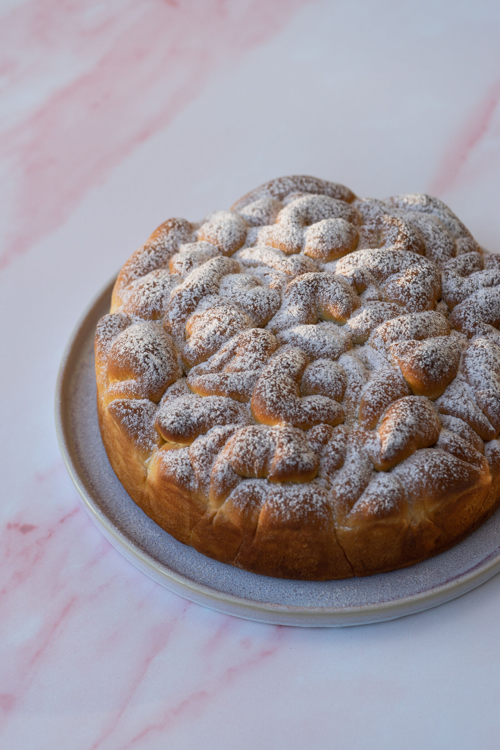Brioche mit beurre noisette und Zimtzucker