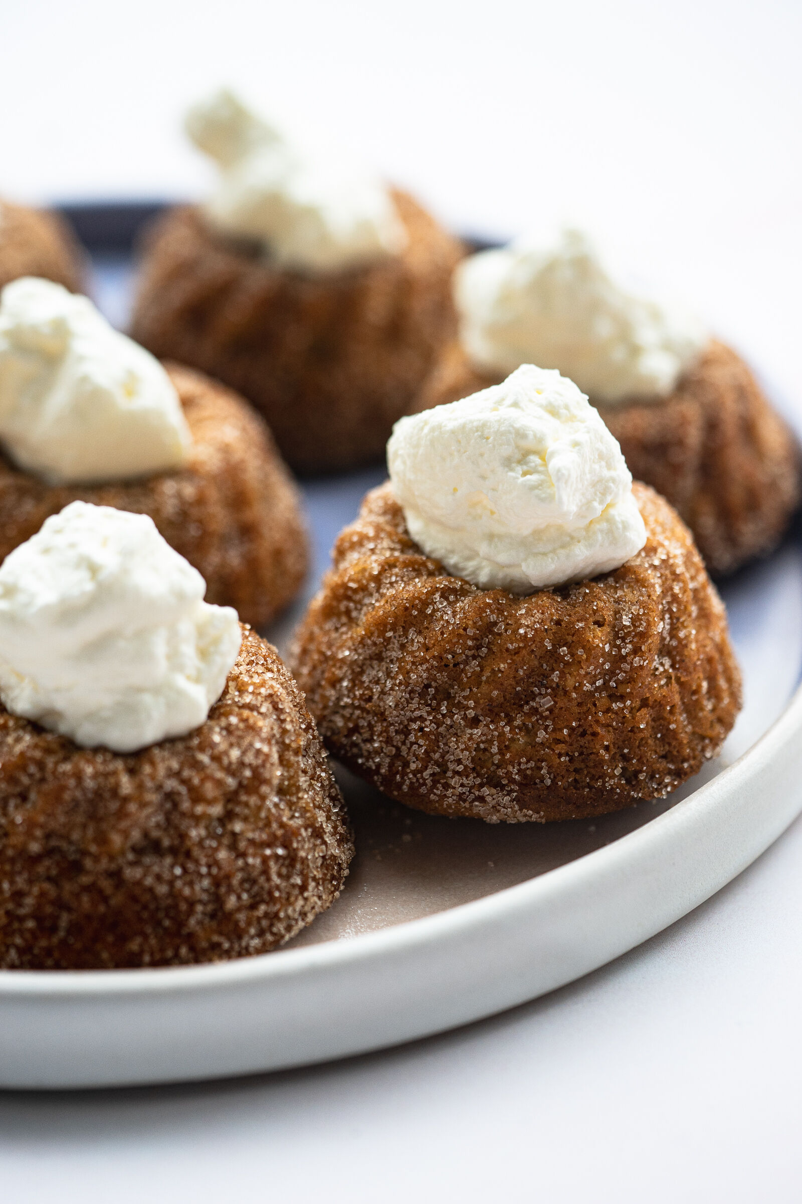 Pear and almond gugelhopf with beurre noisette