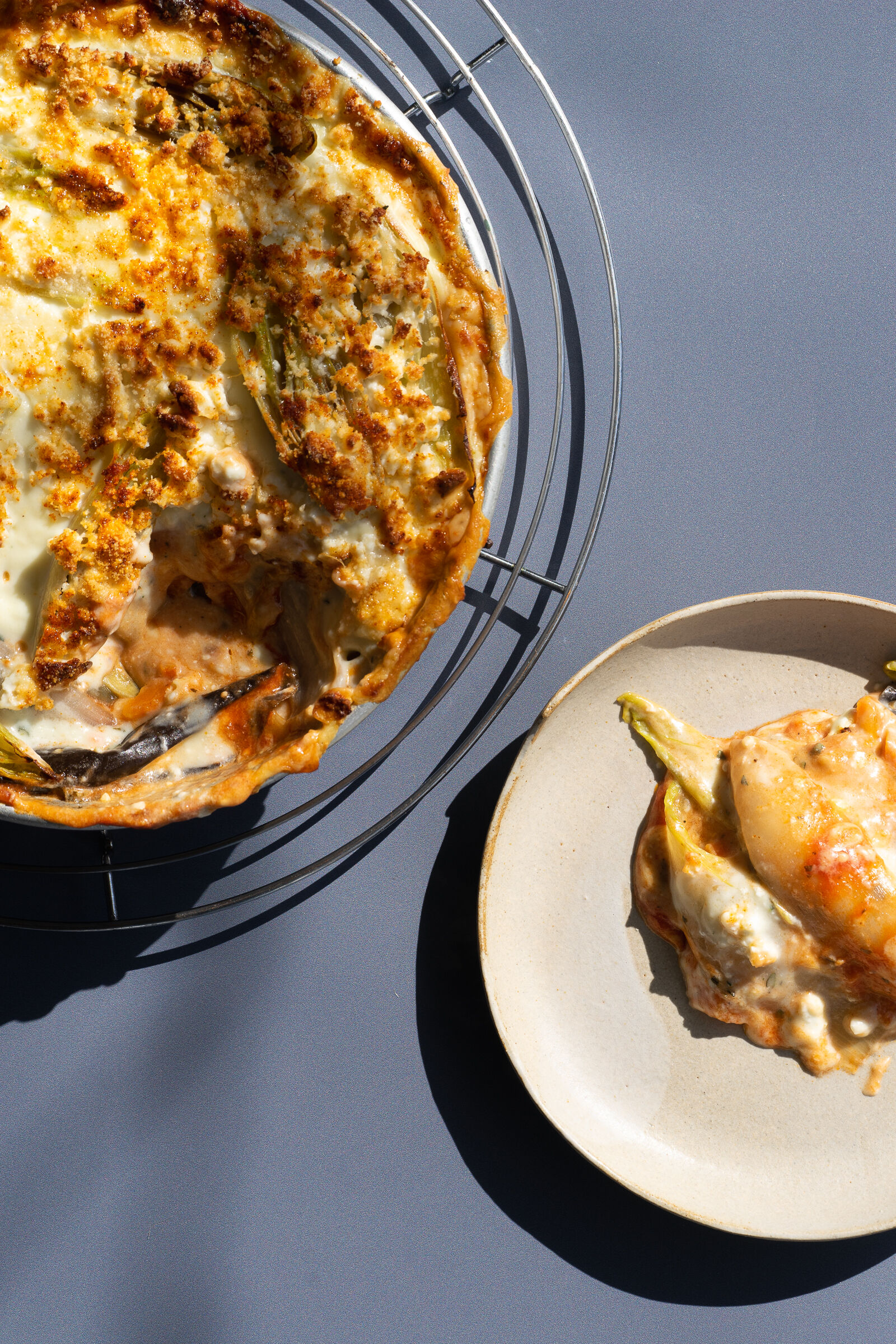 Moussaka mit Chicorée