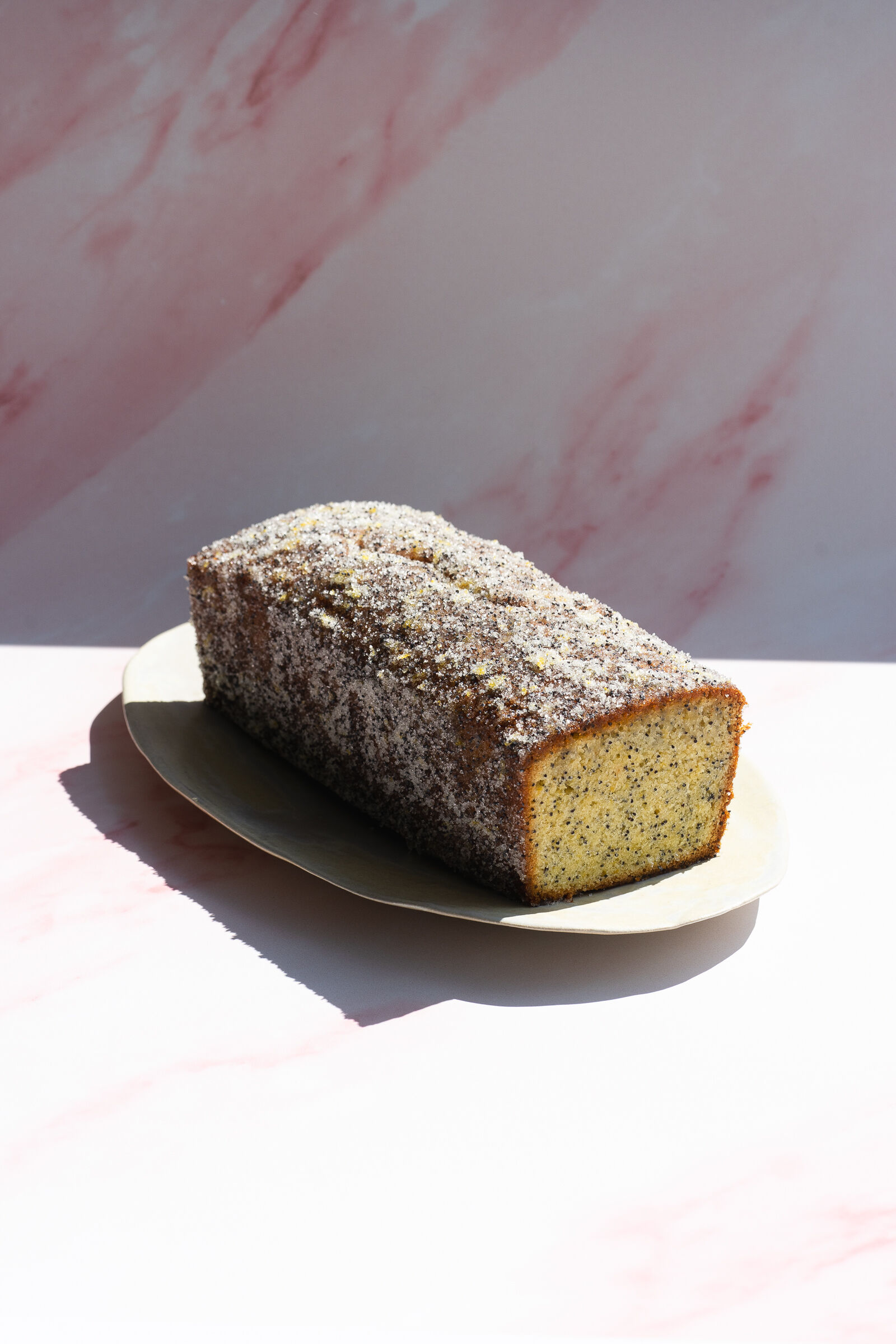 Zitronencake mit Mohn