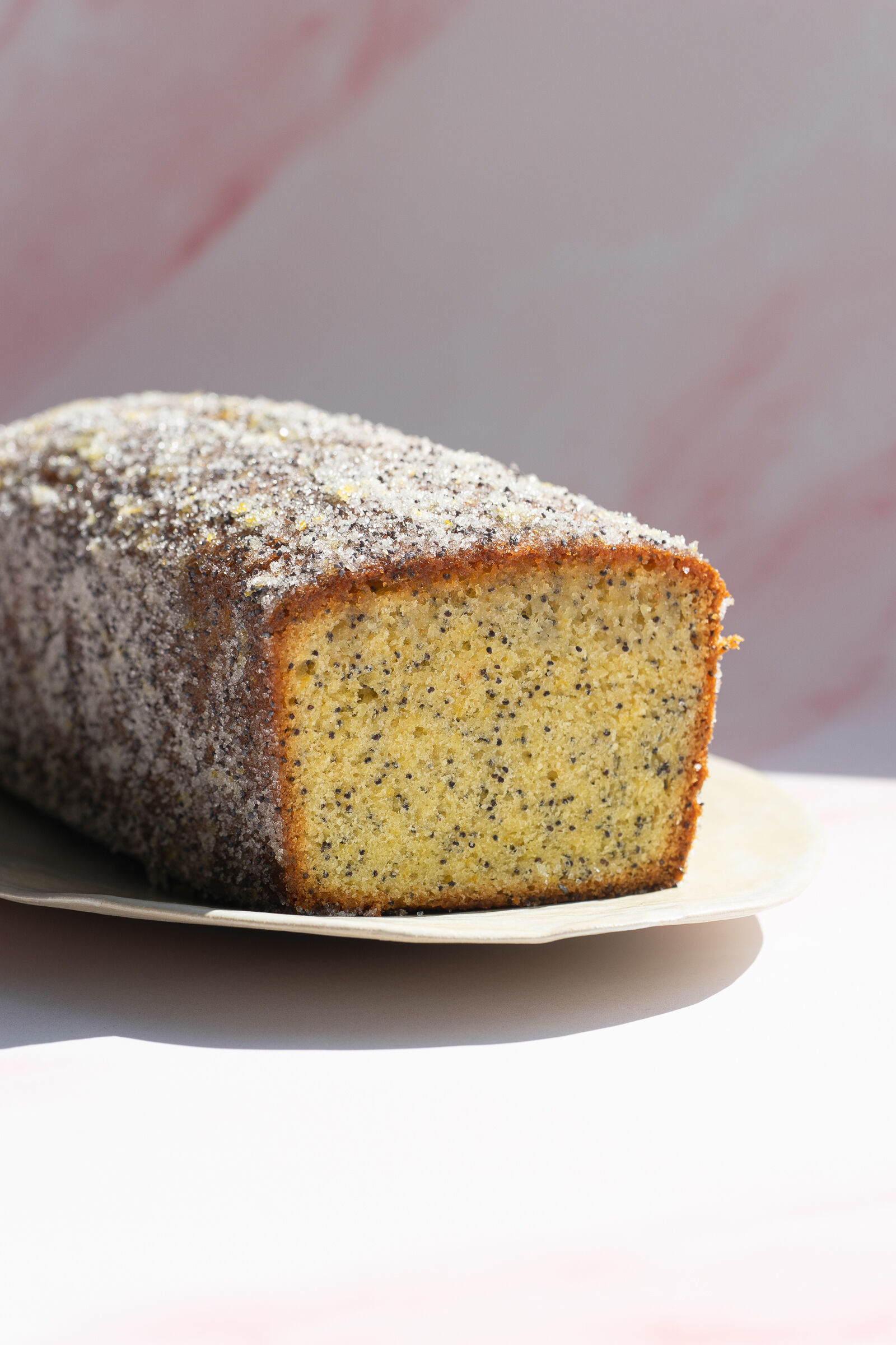 Zitronencake mit Mohn