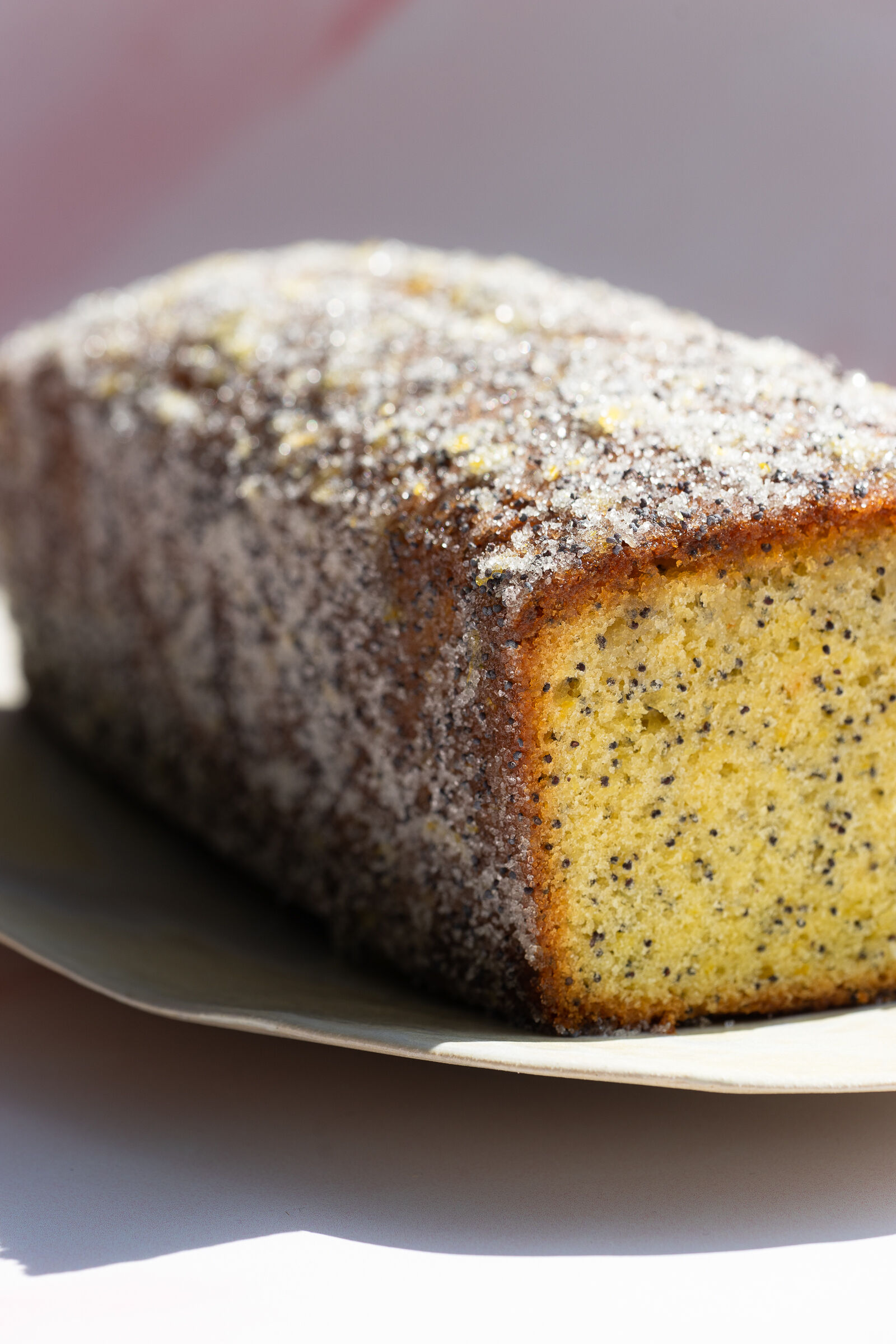 Zitronencake mit Mohn